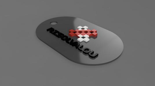 Racing Team Solvalou Keychain (Ridge Racer Type 4)