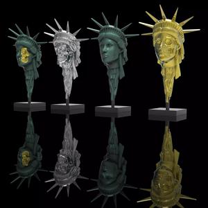 The Liberty Collection statue of skull