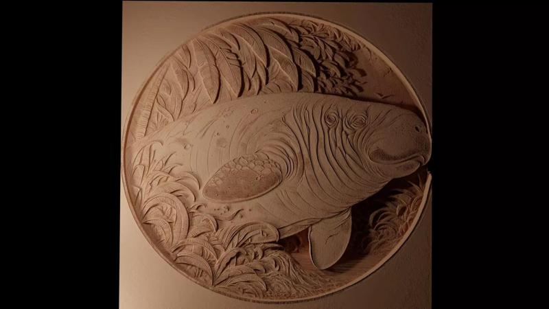 Dugong CNC 3d Print High Relief Sand Casting