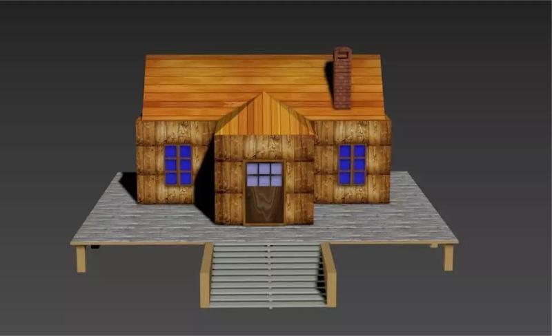 Small wooden house