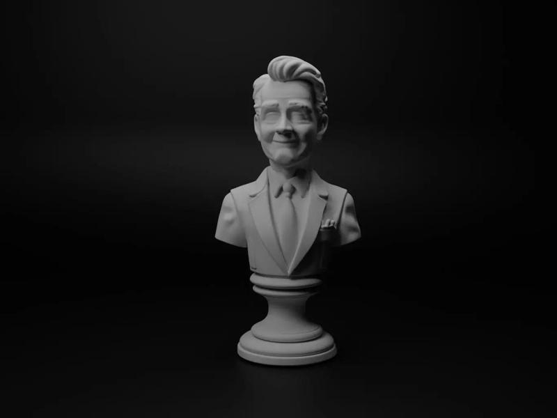 TV Presenter Bust Chess