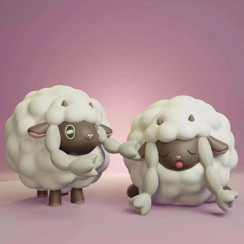 Pokemon - Wooloo with 2 different poses