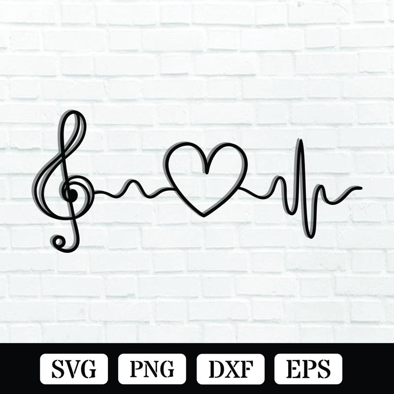 Music Metal Wall Art Laser Cut Files