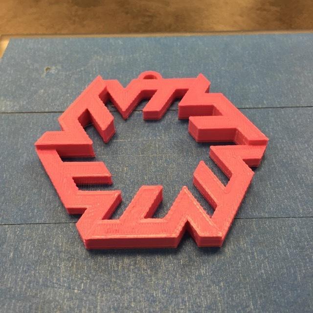 VT Snowflake ornament