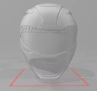 Power rangers 3d file Helmet Red ranger