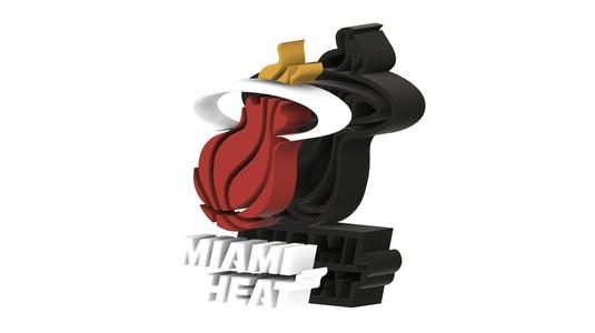 Miami Heat Stand Logo NBA