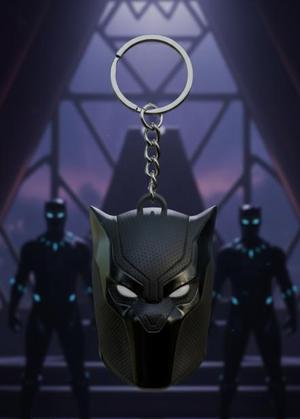 Black Panther Mask Keychain - Wakandan Royal Pose - Marvel - Ready to Print (No Supports Needed)