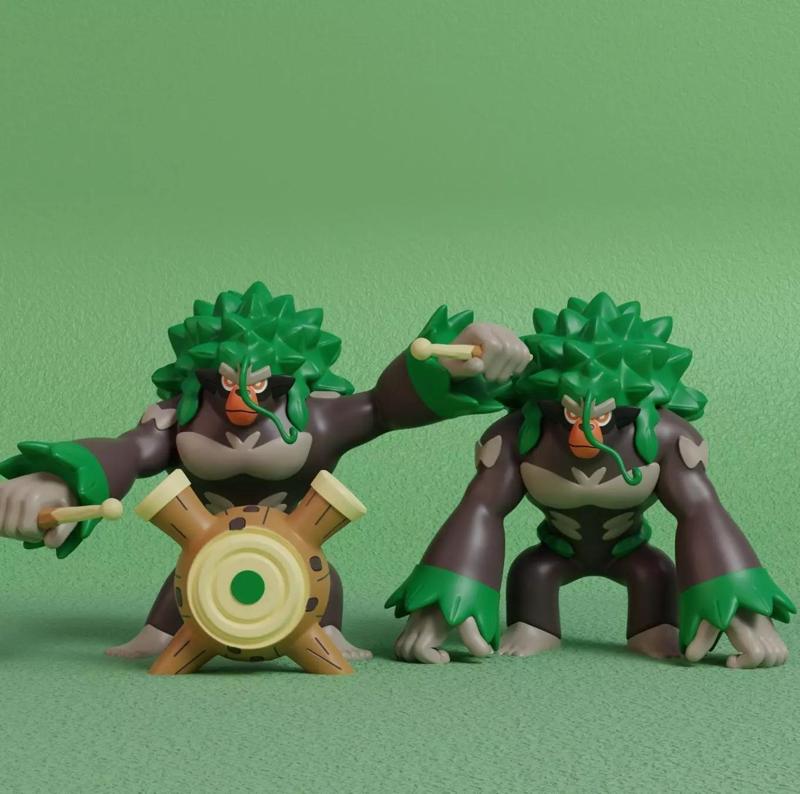 Pokemon - Rillaboom with 2 poses