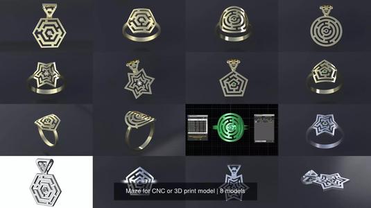 Maze for CNC or 3D print model 3D Model Collection