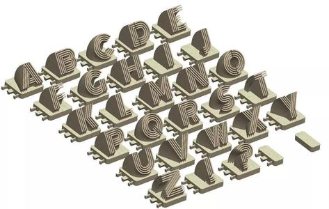 PRINTABLE 3D LETTERS - MAKE YOUR OWN NAME IN 3D