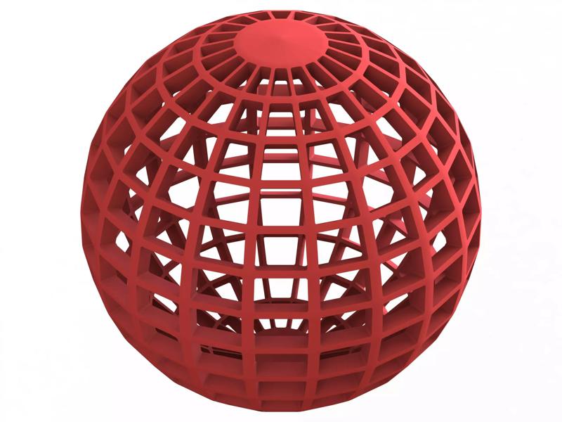 Wireframe Shape Globe Grid Sphere
