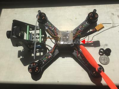 Buzzer mount on standoff with offset