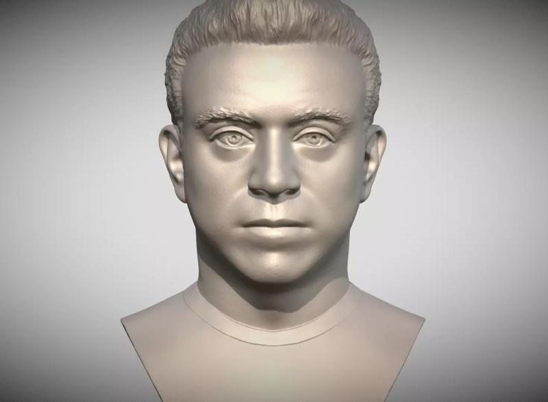 Xavi Hernandez bust for 3D printing