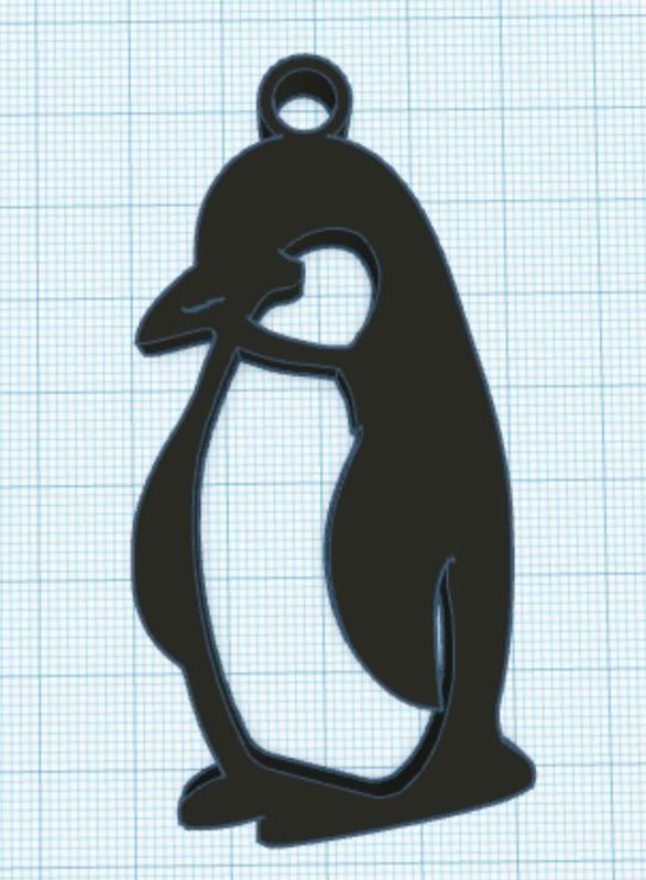 Penguin keychain