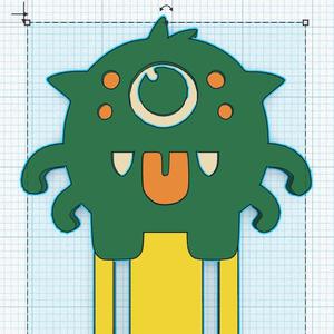 Bookmark: Cute monster 3