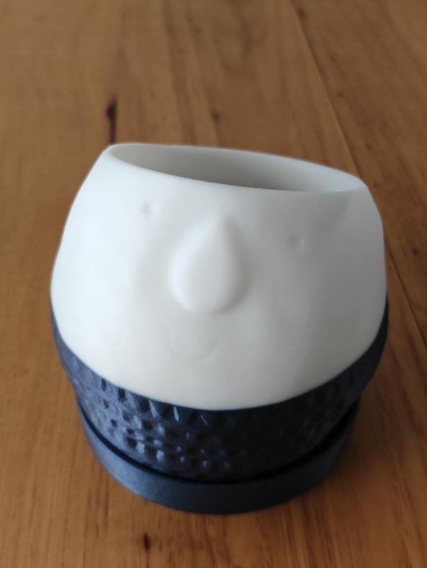 Planter face with plate