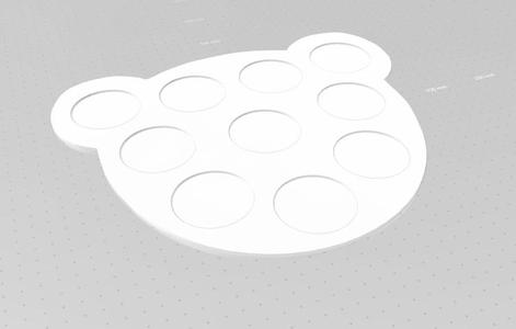 plateau cupcake tête ourson