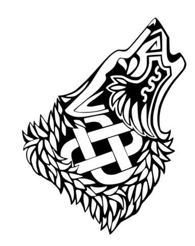 Celtic Wolf Howl Wall Art