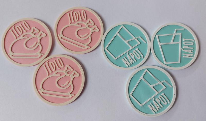 Žeton nápoj / jídlo