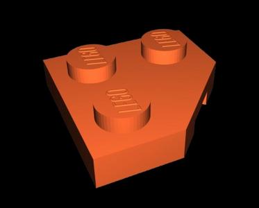 Wedge, Plate LEGO Brick  (Real LEGO)