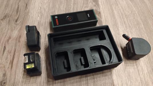 Bosch Zamo Laser Measure with Adapter Set Holder for Gridfinity (2x3)