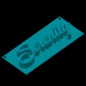 Serenity name plate