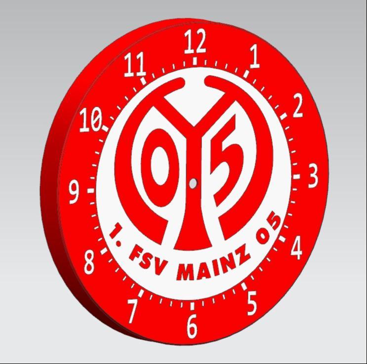 1. Mainz 05 Wall Clock