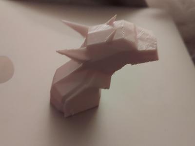 Kobold Head low poly sculpture