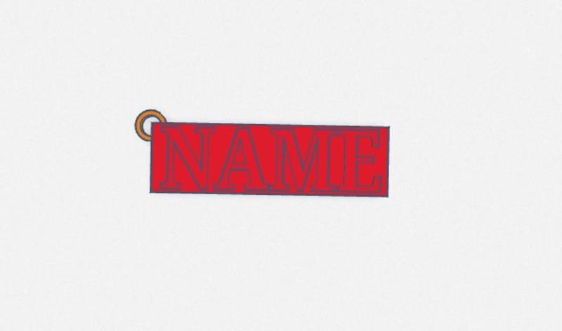 Name Key Ring