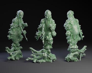 Shouxing 寿星, the Taoist god of longevity.