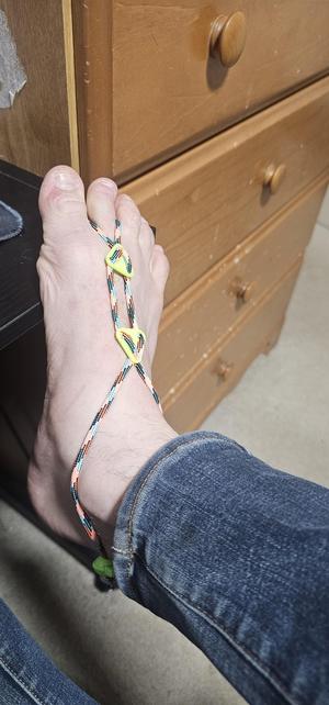 Soleless sandal piece