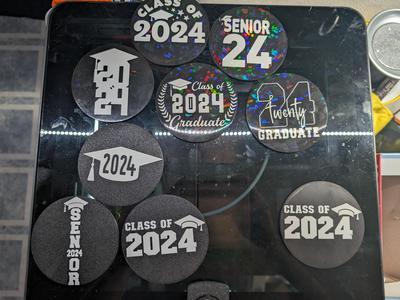 2024 Senior Graduation Coaster 8 Pack