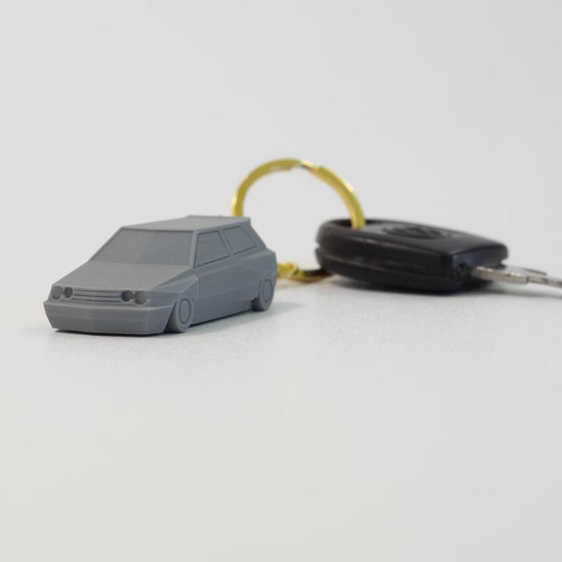 LOW POLY - KEY RING VW GOLF III AERO KIT