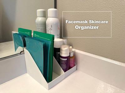 Facemask skincare organizer