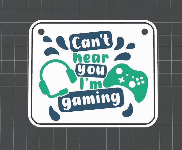 can't hear you i'm gaming 