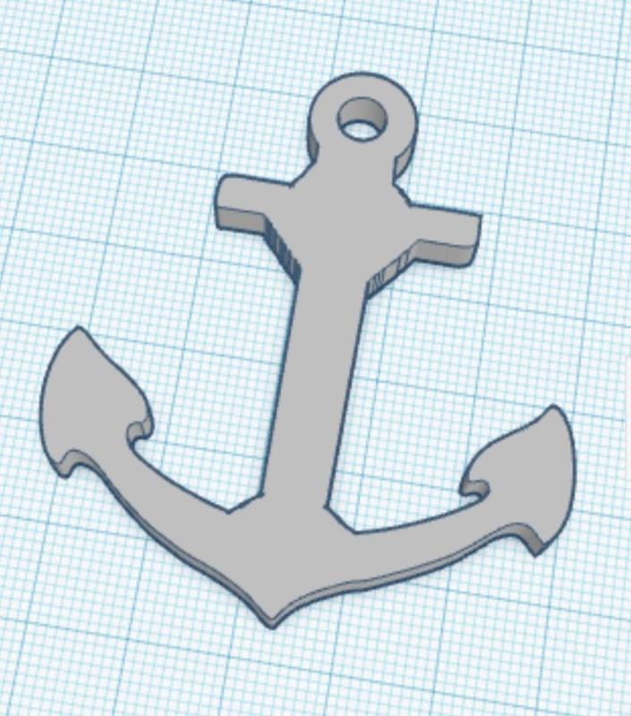 Anchor keychain