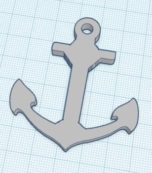 Anchor keychain