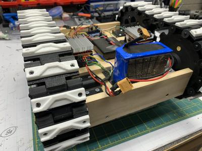 Hoverboard motor track system