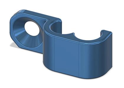 Wall Cable Holder for 2 x 1/4 In Tubing or Coax cable