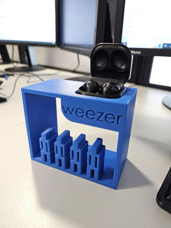 Weezer Blue Album Earphone Holder