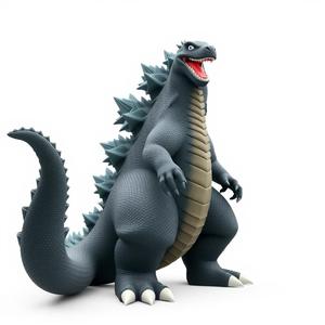 godzilla 3D rendering of a cartoon character