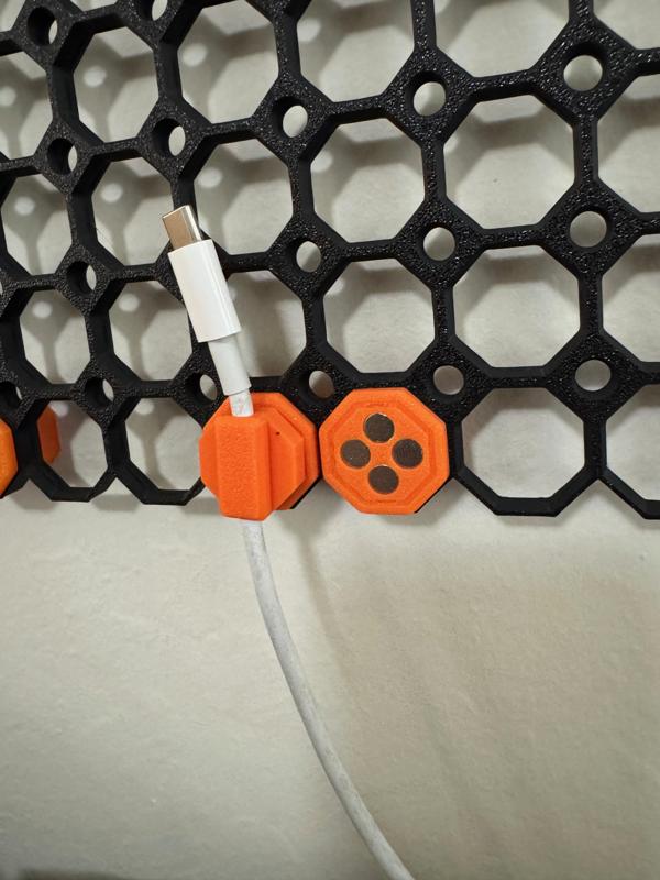Multiboard magnetic cable mount