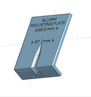 TEMPLATE FOR BLUMM MOUNTING PLATE