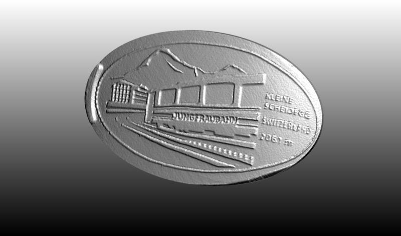 Jungfraubahn Elongated 20 Cents Coin