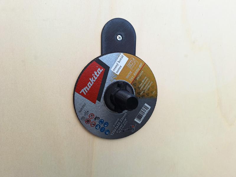 Angle grinder disc holder