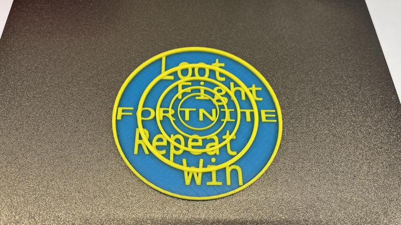 Fortnite Loot Coaster 2 Color Print