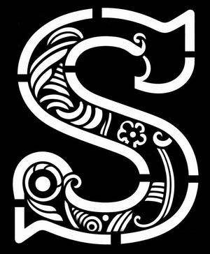 Stencil: letter S (version 2)