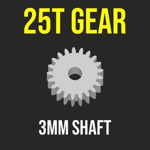 GEAR PINION 25T 3MM SHAFT MOTOR RC CAR CRAWLER