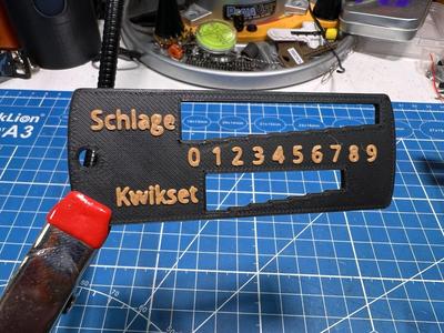 Schlage Kwikset Key Decoder