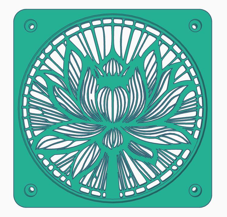 Fan cover: Waterlily (140 mm)